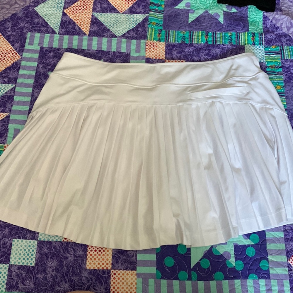 White golf skirt